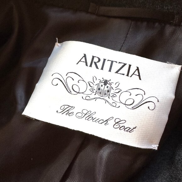 Aritzia The Slouch Coat - (Re)Camel Wool, Black - Picture 13 of 14